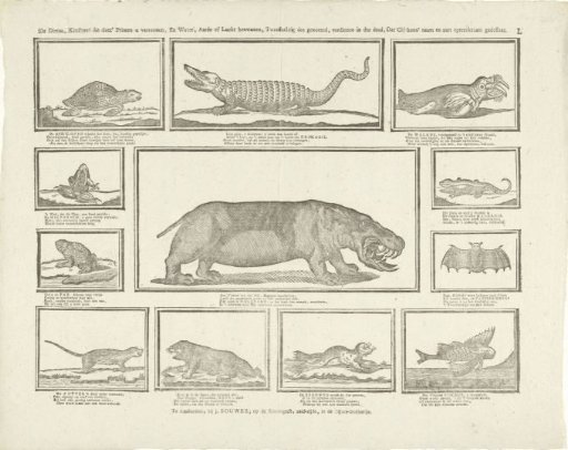 The animals, children! which this print shows you, And which inhabit water, earth or air, Are called hermaphrodites, and indeed deserve, That you carefully observe their name and character