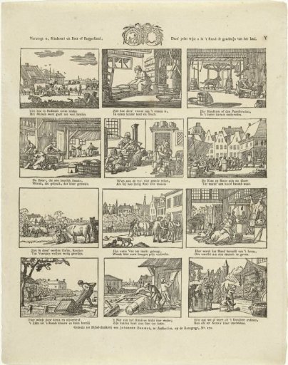 Rejoice, children! from peasant or burgher estate, / This print shows you in the cow the gold mine of the land