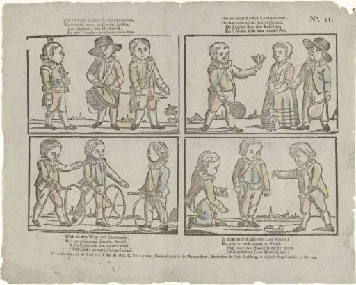 See here three lively boys walking, / So quick on their feet, so fresh in their limbs (...)