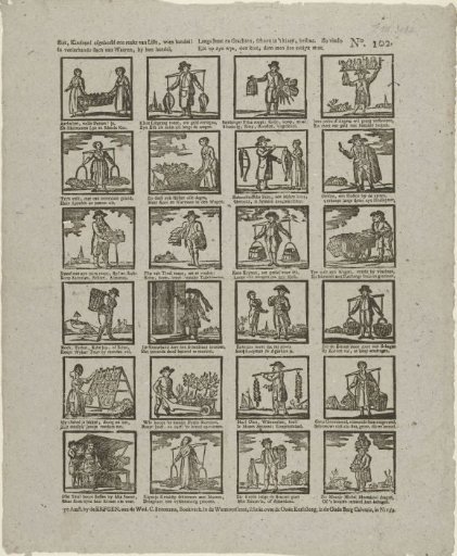 See, children! depicted a series of people, who trade / In many kinds of goods, by their trade (...)