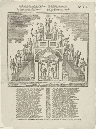 See, youth! this picture panel: it shows, / Through images, which stand on steps (...)