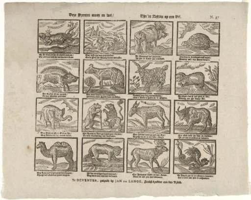 These prints are pretty and well / There are sixteen on one sheet