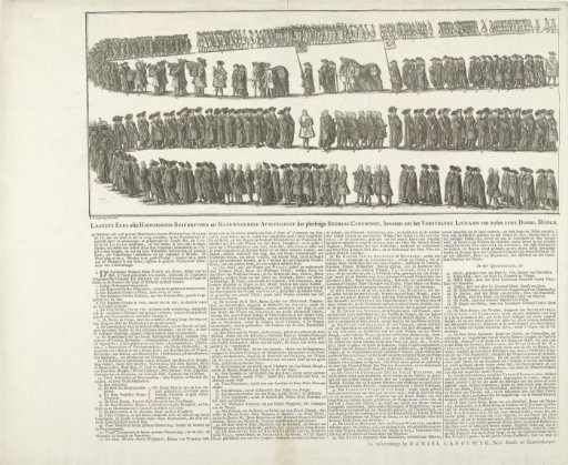 Funeral procession of Willem IV (left sheet), 1752