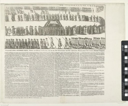 Funeral Procession of William IV (right sheet), 1752