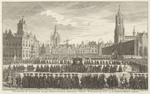 Funeral Procession of William IV in Delft, 1752