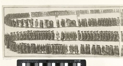 Funeral Procession of William IV (left sheet), 1752