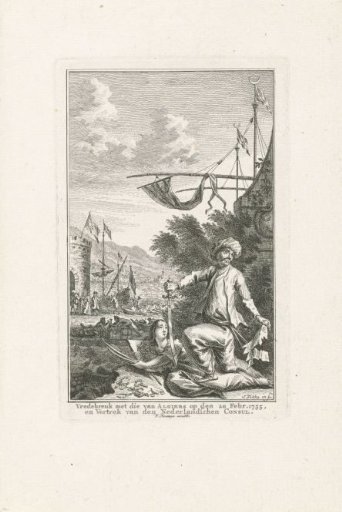 Allegory on the breach of peace with Algiers, 1755