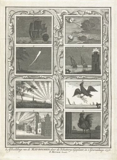 Maypole planted by the Hague Civic Guard, 1758