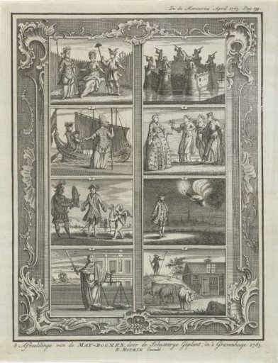 Maypole Planted by the Hague Civic Guard, 1763