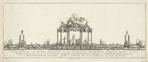 Table Decoration for the Golden Wedding of Burgomaster Gerrit Hooft, 1757