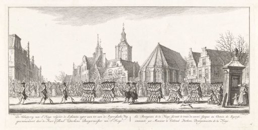 Lying-in-state of Princess Anna, 1759, plate 16