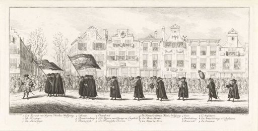 Funeral Procession of Princess Anna, 1759, Plate 7