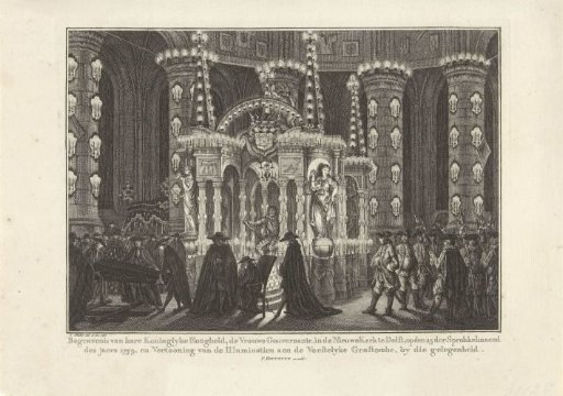 Funeral of Anna of Hanover in the New Church at Delft, 1759