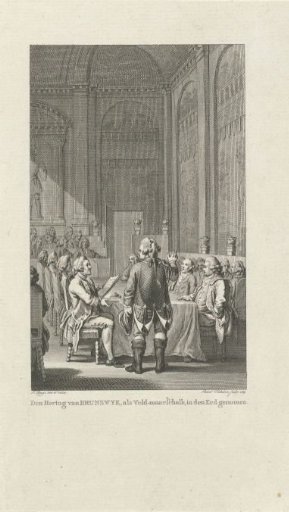 Ludwig Ernst, Duke of Brunswick, Swears the Oath as Field Marshal, 1759