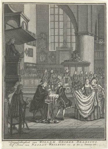 Baptism of Willem George Belgicus, hereditary prince of Nassau-Weilburg, 1761