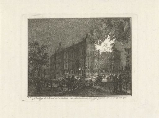 Fire in the Amsterdam Town Hall, 1762