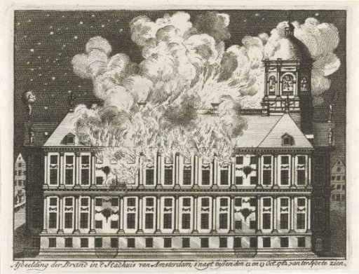 Fire in the Amsterdam Town Hall, 1762