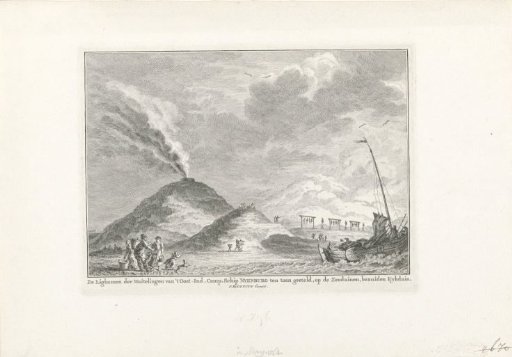 Corpses of the mutineers from the Nijenburg at the gallows near Huisduinen, 1764