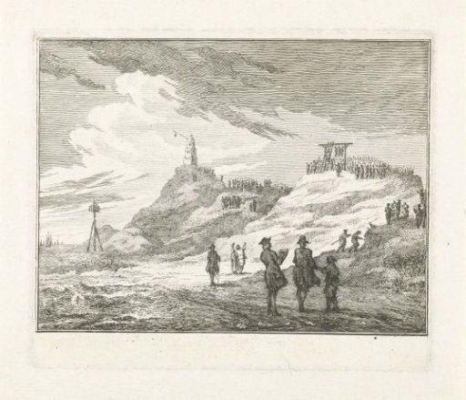 Execution of the mutineers from the Nijenburg at Huisduinen, 1764