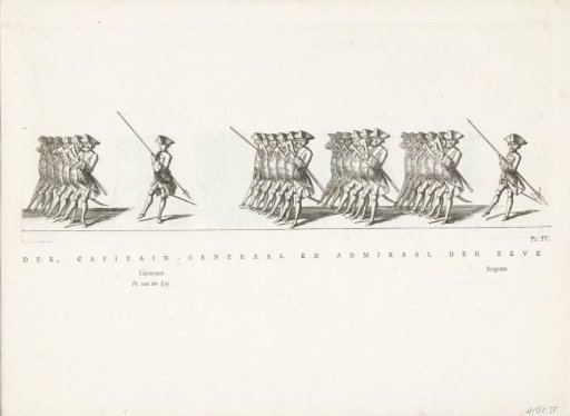 Frisian Guard of the Corps in the funeral procession of Princess Maria Louise, 1765