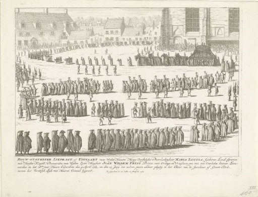 Funeral procession of Princess Maria Louise, 1765