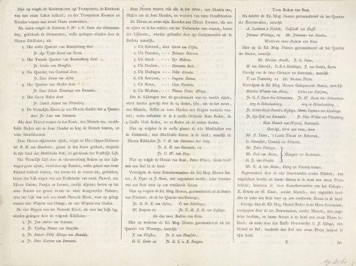 Description of the funeral of Princess Maria Louise, 1765