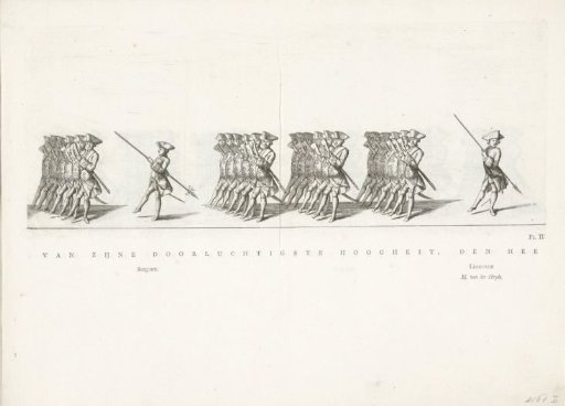 Frisian Guard of the Corps in the funeral procession of Princess Maria Louise, 1765