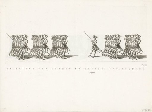 Frisian Guard of the Corps in the funeral procession of Princess Maria Louise, 1765