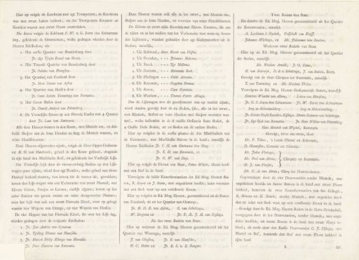 Description of the funeral of Princess Maria Louise, 1765