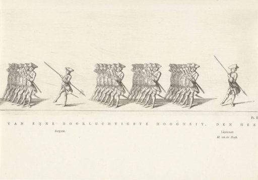 Frisian Garde du Corps in the funeral procession of Princess Maria Louise, 1765