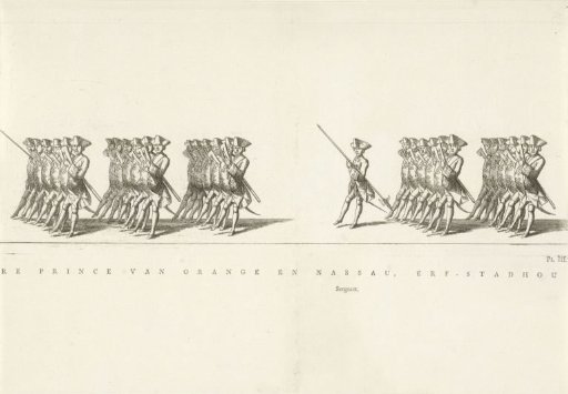 Frisian Garde du Corps in the funeral procession of Princess Maria Louise, 1765