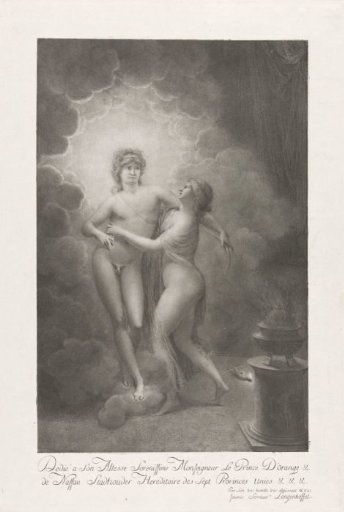 Allegory on the marriage of William V and Wilhelmina of Prussia, 1767
