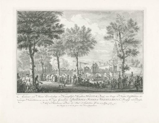 Arrival of Willem V and Wilhelmina of Prussia at the Haarlemmerpoort, 1768