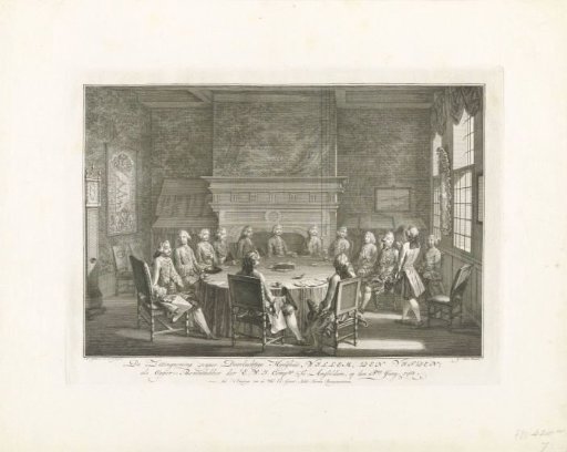 Willem V takes his seat as director at the WIC, 1768
