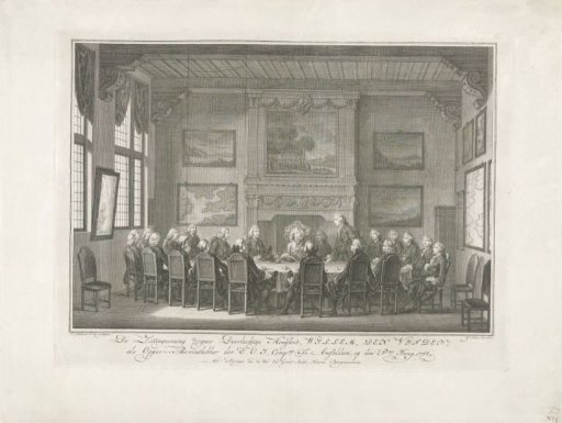 Willem V takes his seat as director at the VOC, 1768