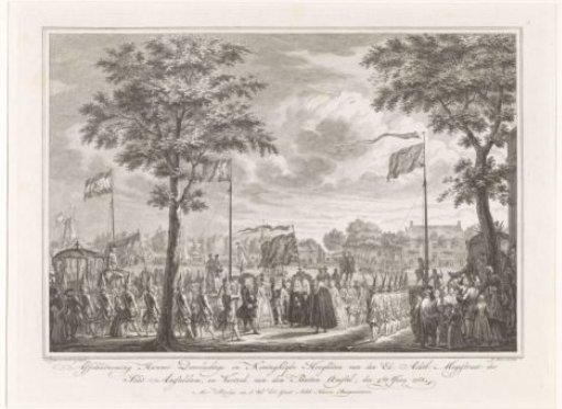 Farewell of William V and his wife at the Buitenamstel, 1768