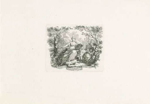 Vignette of the art society Oefening Beschaaft de Kunsten, ca. 1764-1769