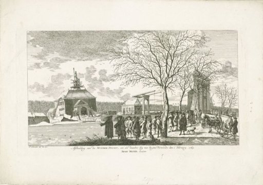 Demolition of the collapsed First Muiderpoort in Amsterdam