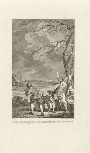 Flooding of the Rhine Dike in Gelderland, 1770