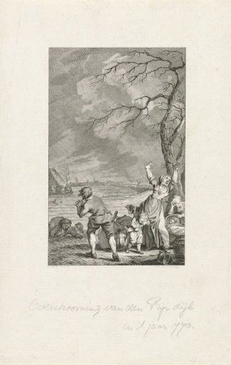 Flooding of the Rhine Dike in Gelderland, 1770