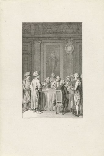 Moroccan envoy at an audience before the States-General, 1770