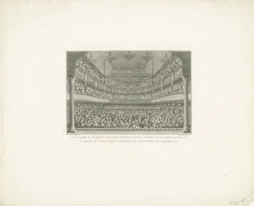 Hall of the theater on the Keizersgracht in Amsterdam, 1772