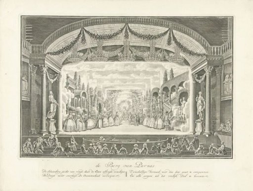 Theatre with Stage Set: The Mountain of Parnassus