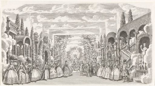 Stage scenery: The Mountain of Parnassus