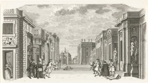 Stage scenery: The Italian Street