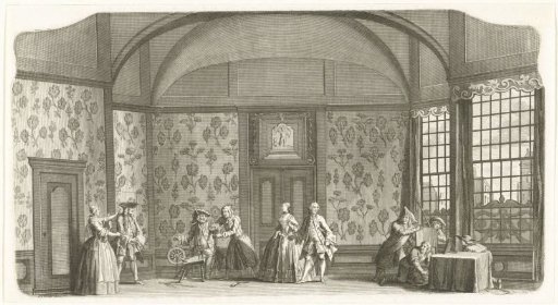 Stage scenery: The Wallpapered Room