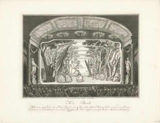Theatre with stage scenery: The Forest