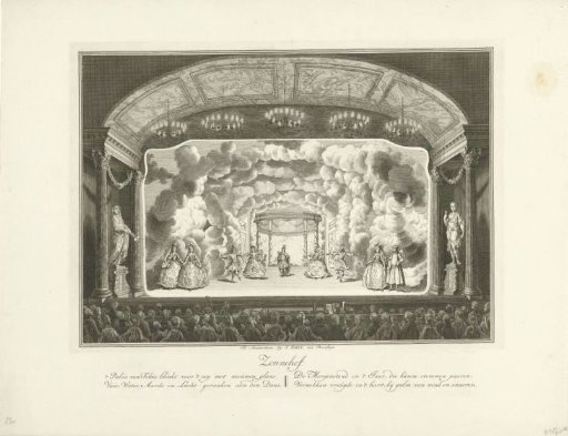 Theatre with stage scenery: Sun Court