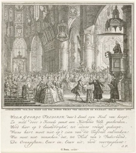 Baptism of Prince William George Frederick, 1774