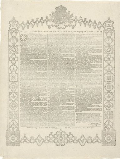's Gravenhaegse Extra Courant of 4 March 1774
